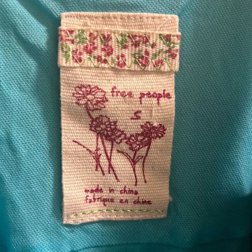 ✨Free People Beaded Neckline Jersey Floral Dress Size Small✨